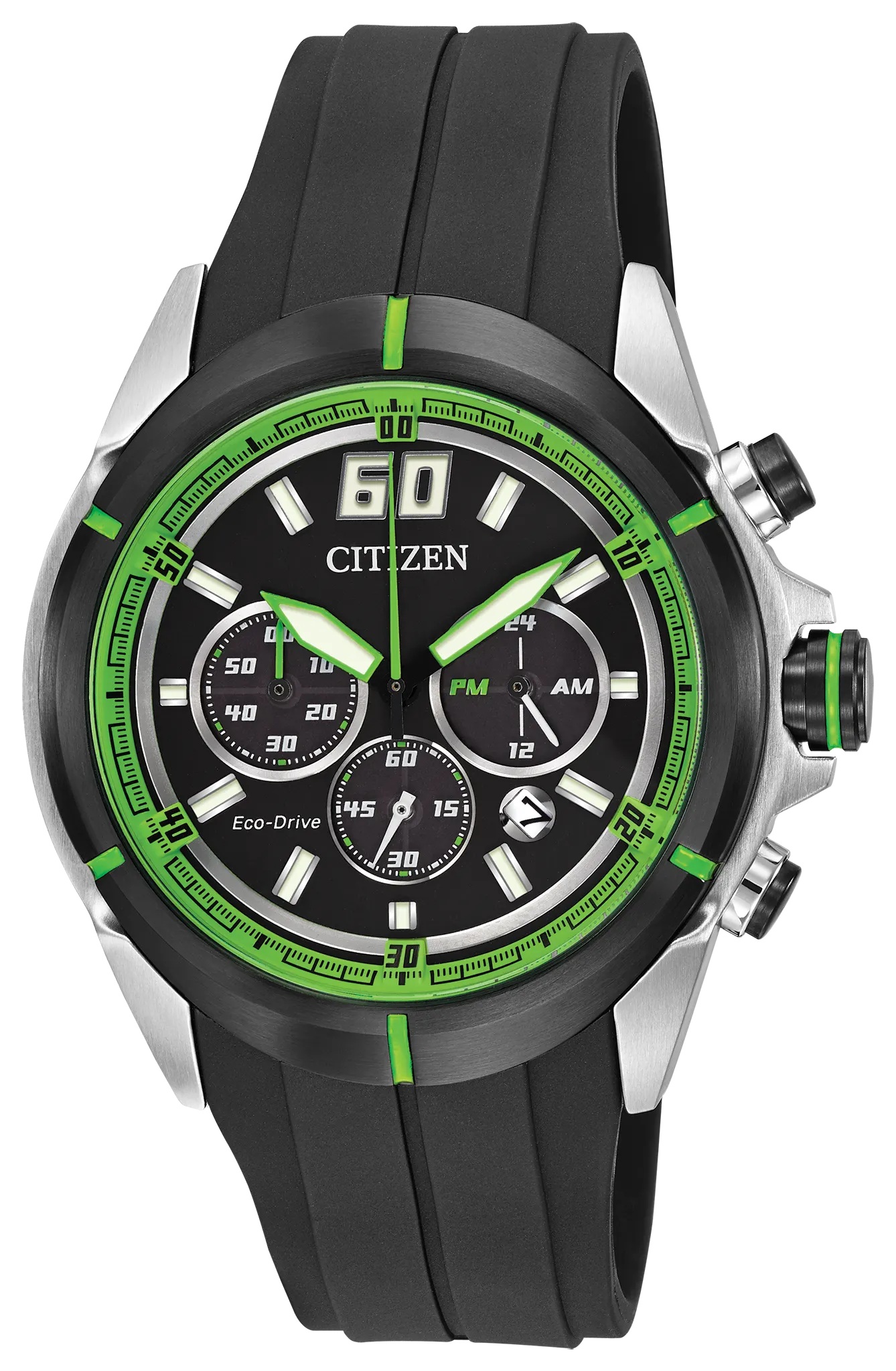 Sport Casual Black Dial Polyurethane Strap CA4109-01E | CITIZEN